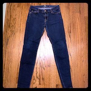 7 for all Mankind Dark Blue Skinnies